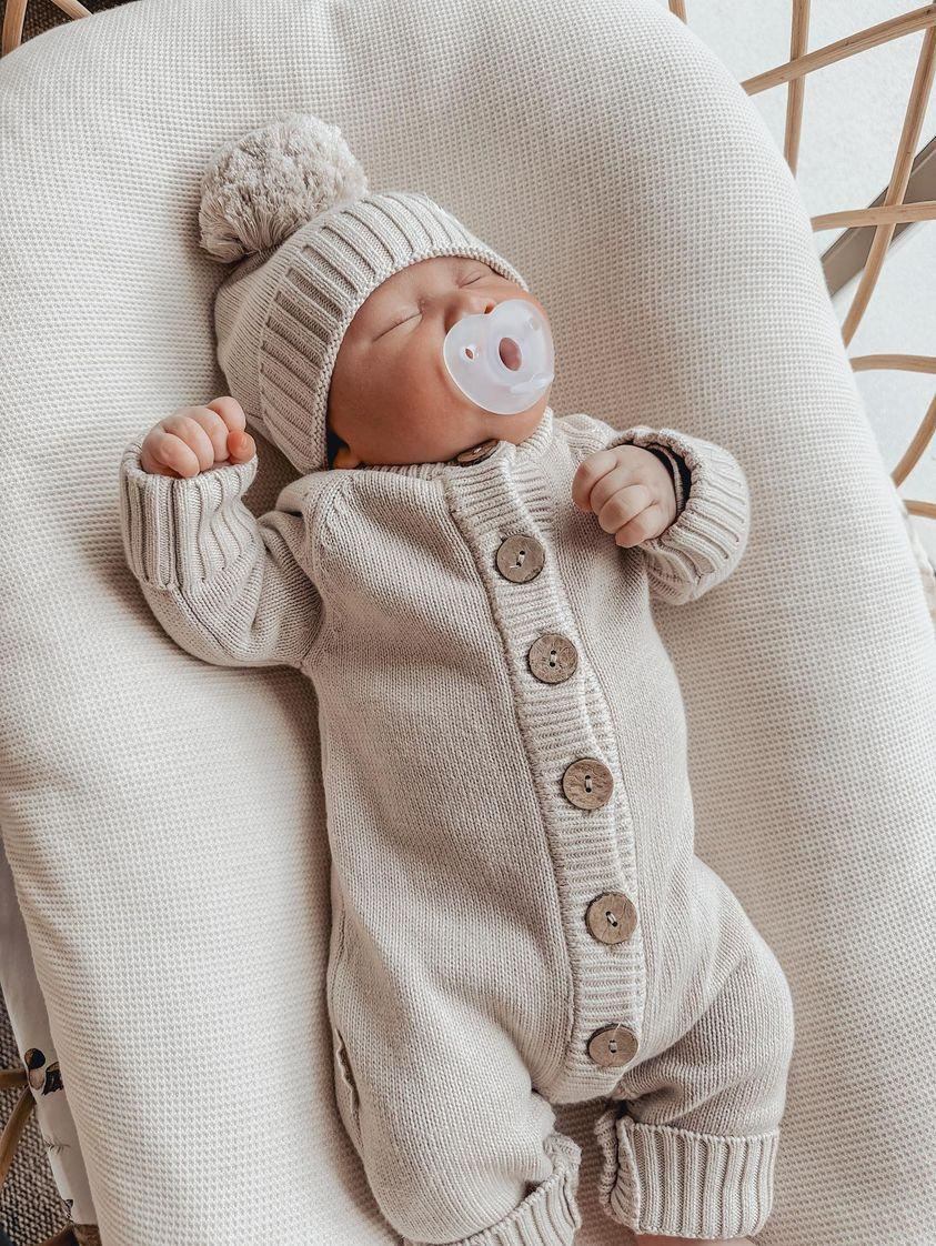 Romper For Infants | Baby Knitted Romper | Brave Little Lamb