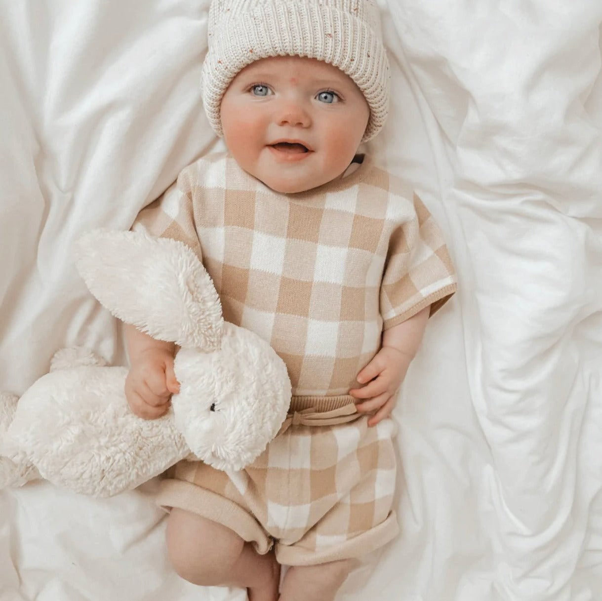 Summer Clothes For Newborn | Gingham Summer Set | Brave Little Lamb