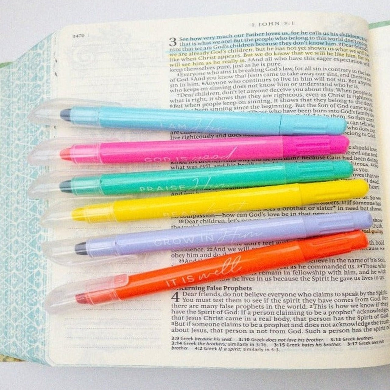 Highlighter Pencil Set, Pastel Bible Highlighters