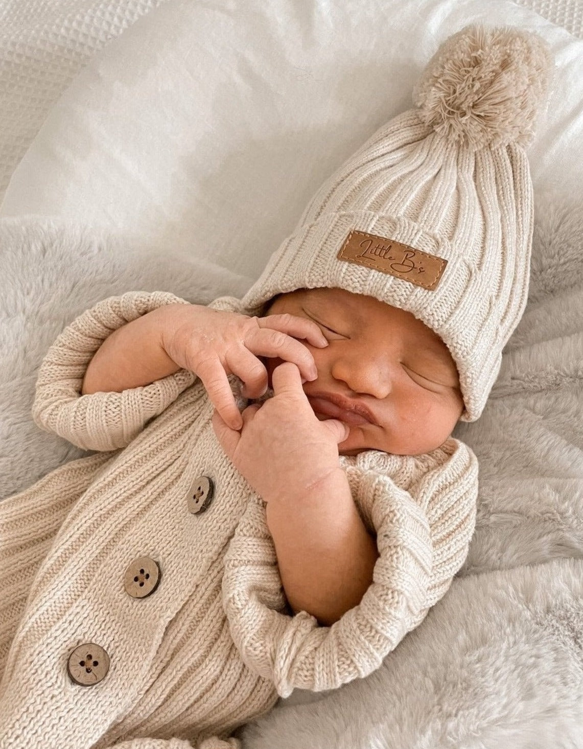 Ribbed Beanie | Honey Milk