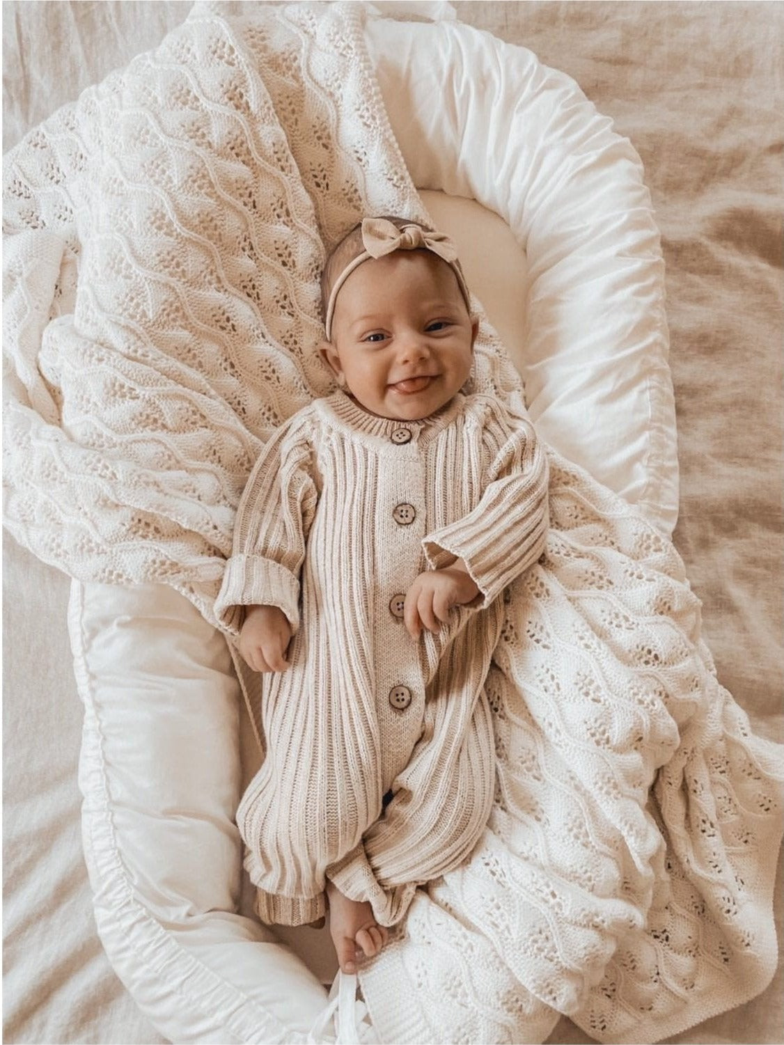 Ribbed Romper | Honey Milk