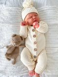 Load image into Gallery viewer, Beanie For Newborn | Knitted Beanie | Brave Little Lamb
