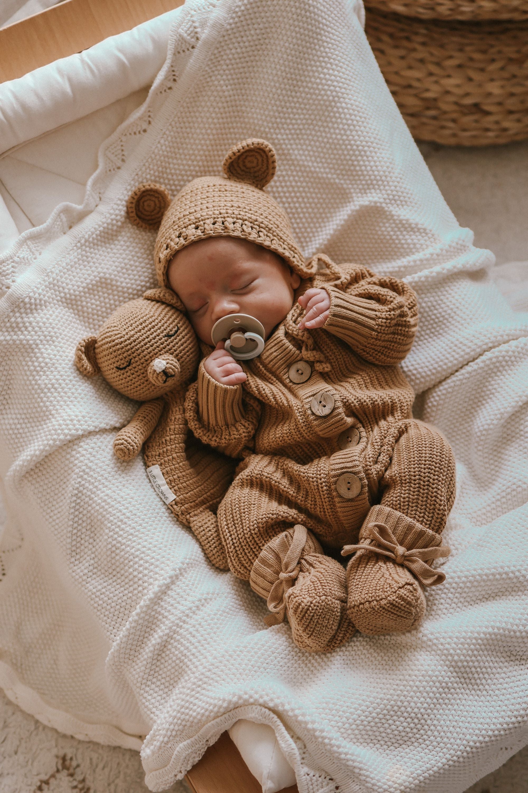 3LC Knitted Bear & Lovey Bundle