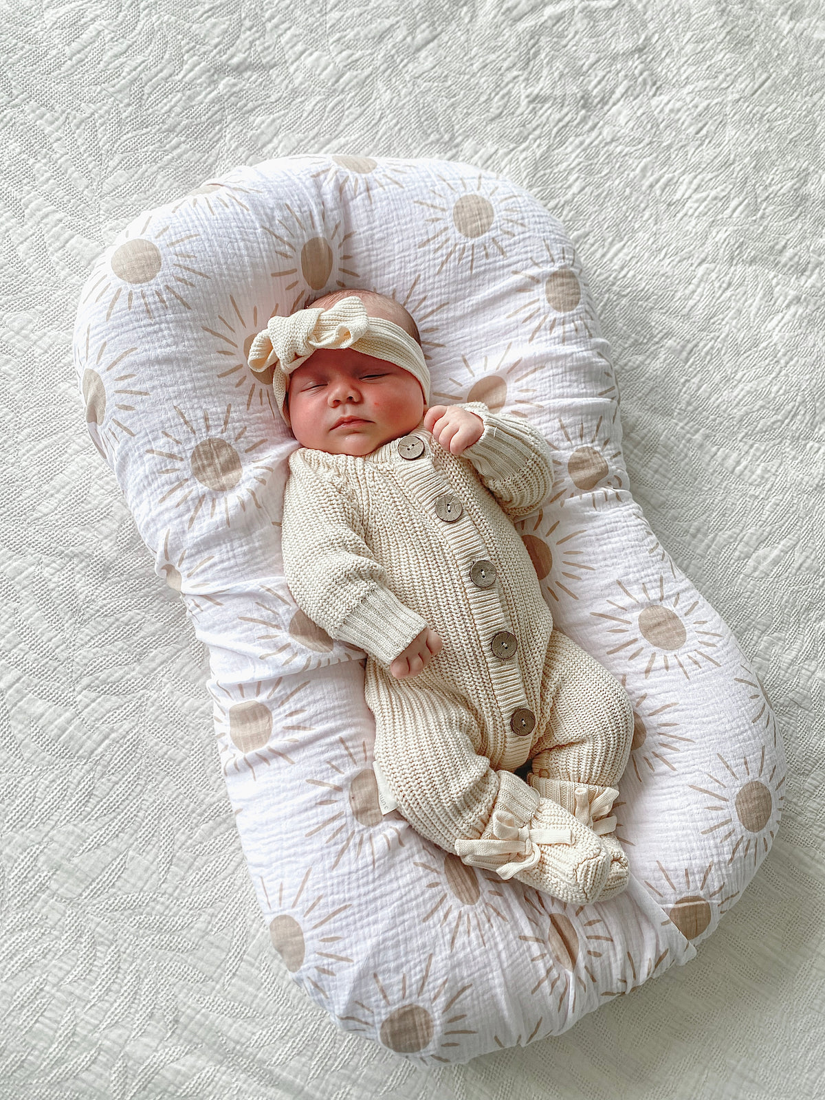 3LC Knitted Romper | Oat