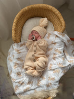 3LC Knitted Romper | Oat