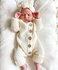 Load image into Gallery viewer, Rompers For Newborn | Knitted Romper | Brave Little Lamb
