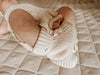 Booties For Newborns | Textured Knit Booties | Brave Little Lamb