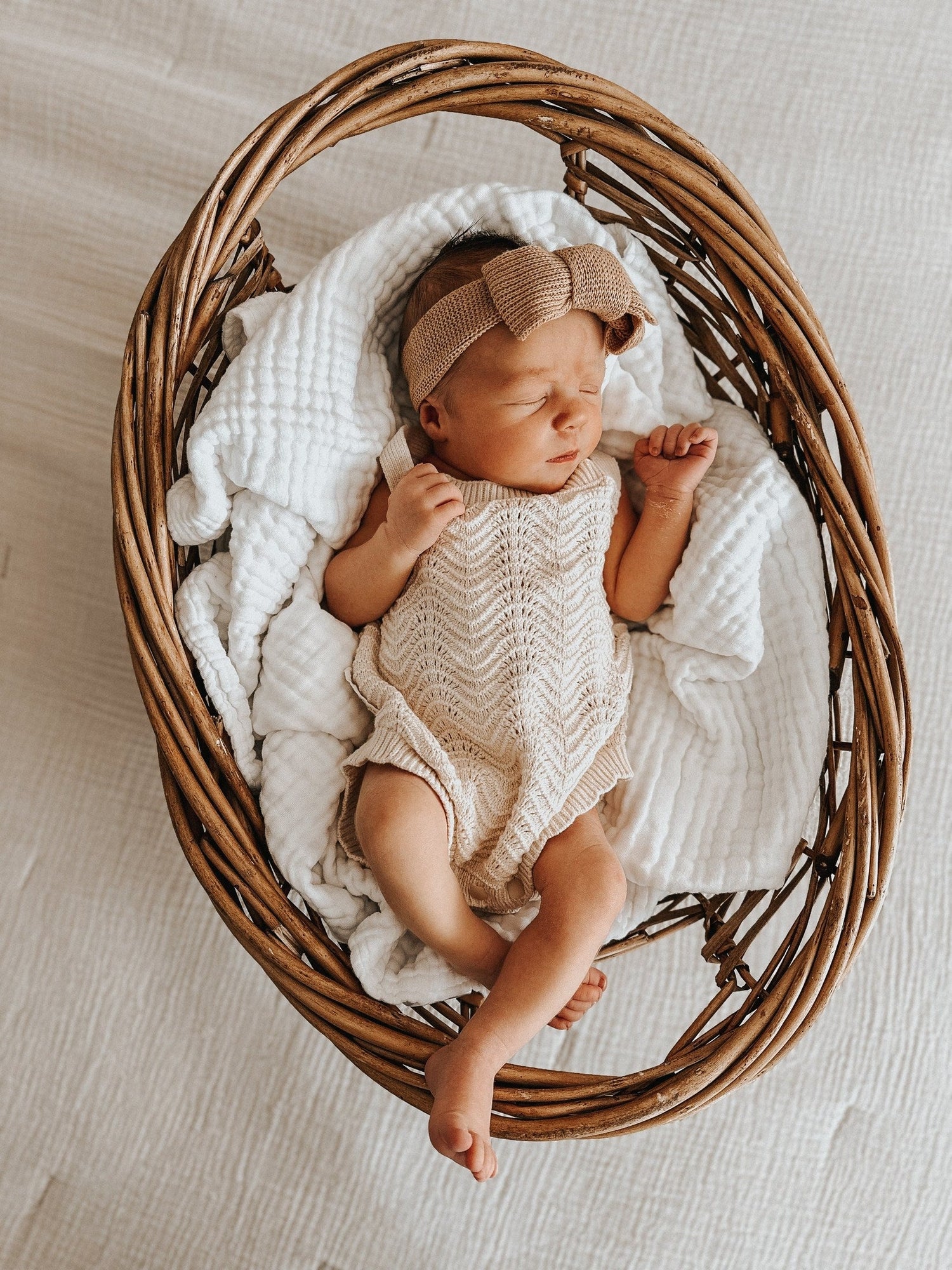 3LC Wave Knit Bodysuit - Oat
