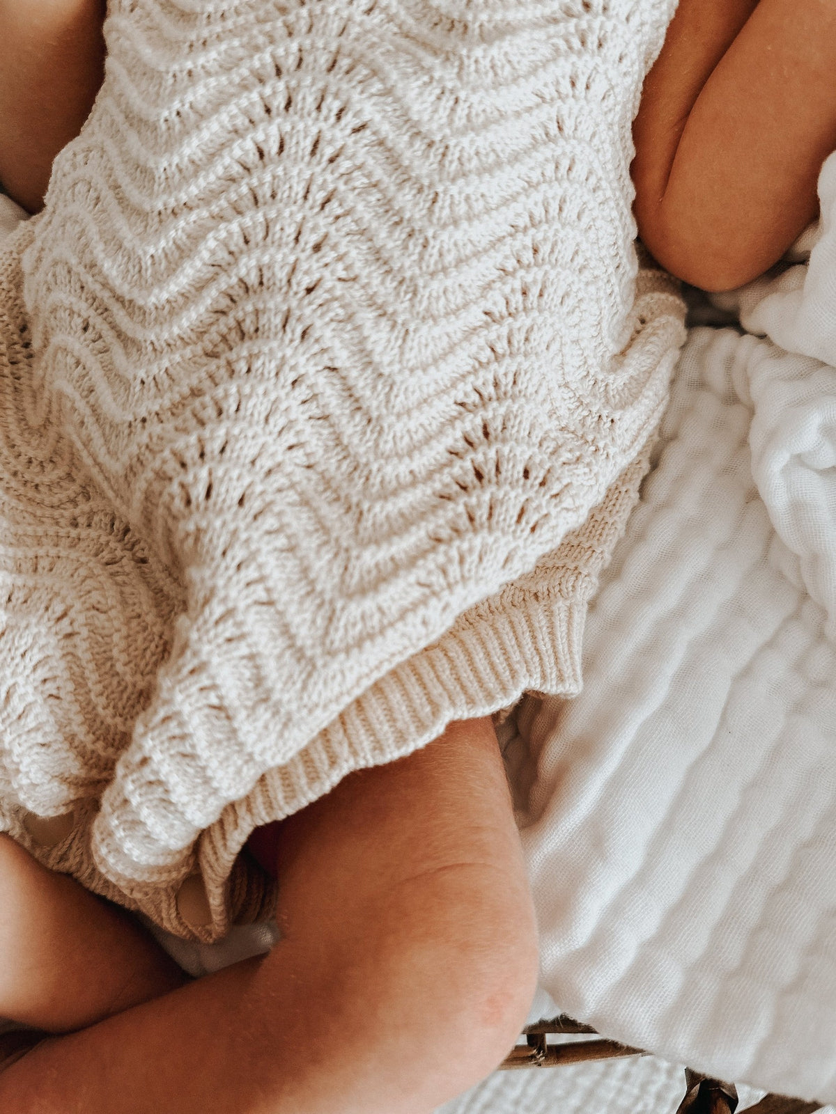 3LC Wave Knit Bodysuit | Oat