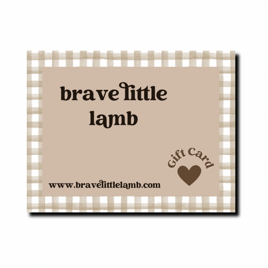 Brave Little Lamb Gift Card