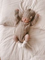 Best Newborn Romper | Cable Knit Romper | Brave Little Lamb