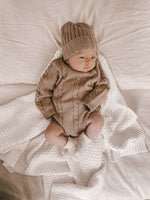 Best Newborn Romper | Cable Knit Romper | Brave Little Lamb