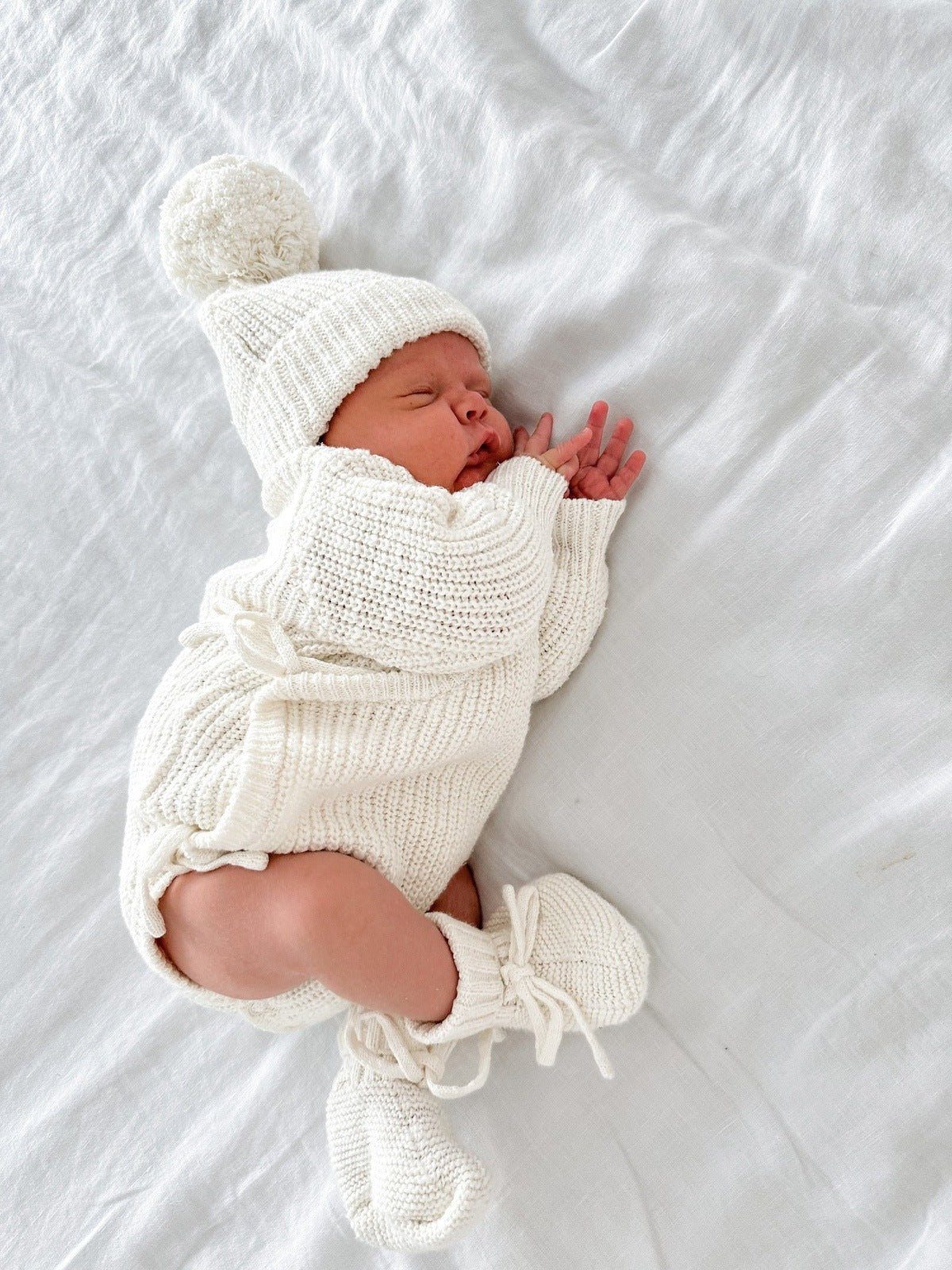 Winter Hat For Infant | Baby Knit Beanie | Brave Little Lamb