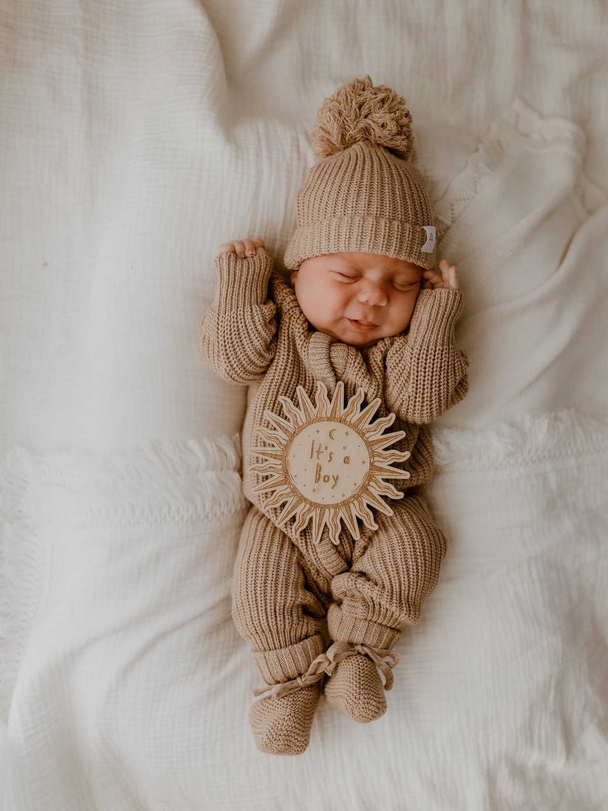 Best Infant Beanie | Knit Beanie | Brave Little Lamb