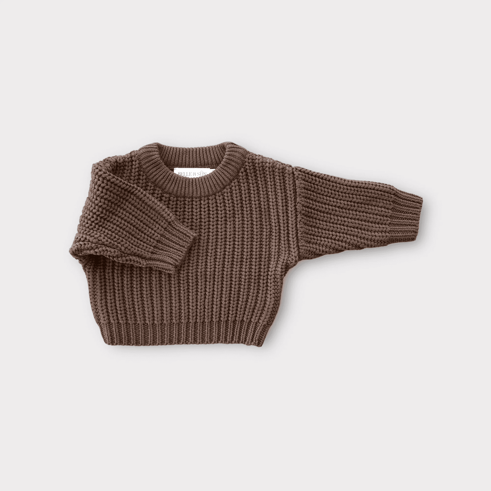 Chunky Knit Sweater | Dark Brown