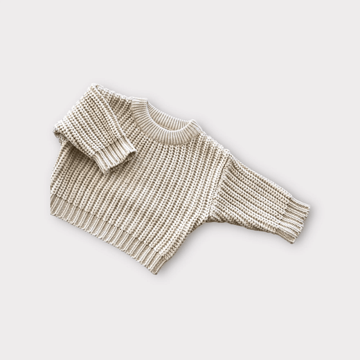 Sweater For Newborn | Chunky Knit Sweater | Brave Little Lamb