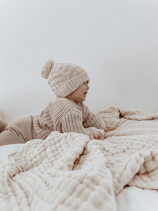 Sweater For Newborn | Chunky Knit Sweater | Brave Little Lamb