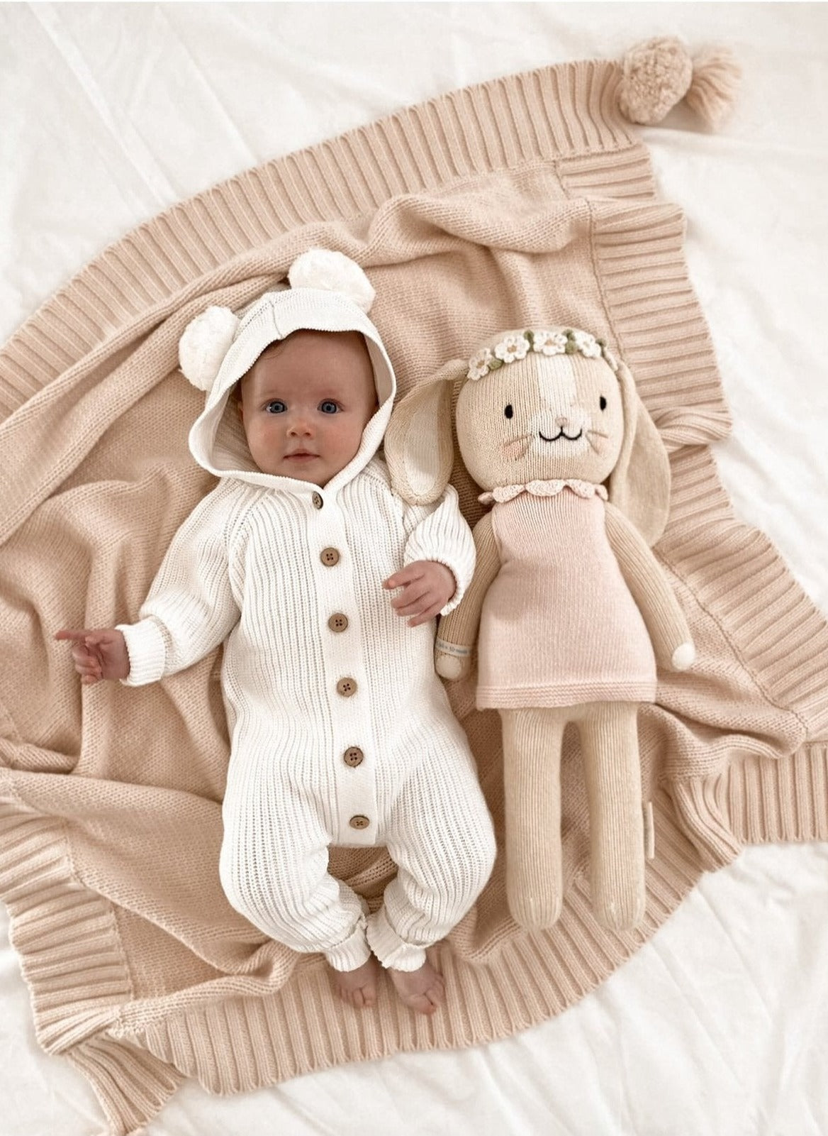Classic Hoodie Romper - Milk