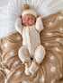 Winter Newborn Outfit | Baby Knit Romper | Brave Little Lamb