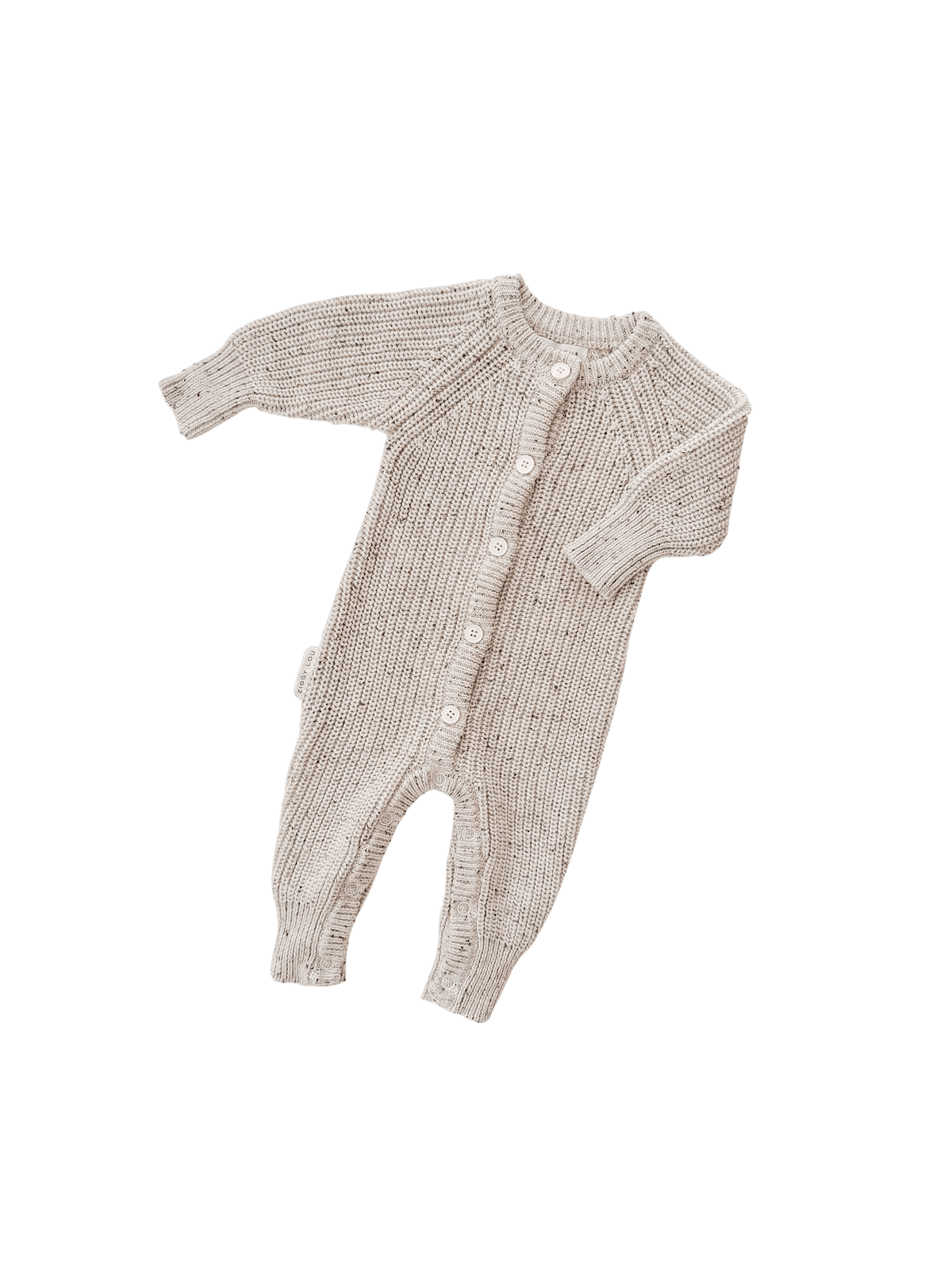 Classic Knit Romper | Cocoa Fleck