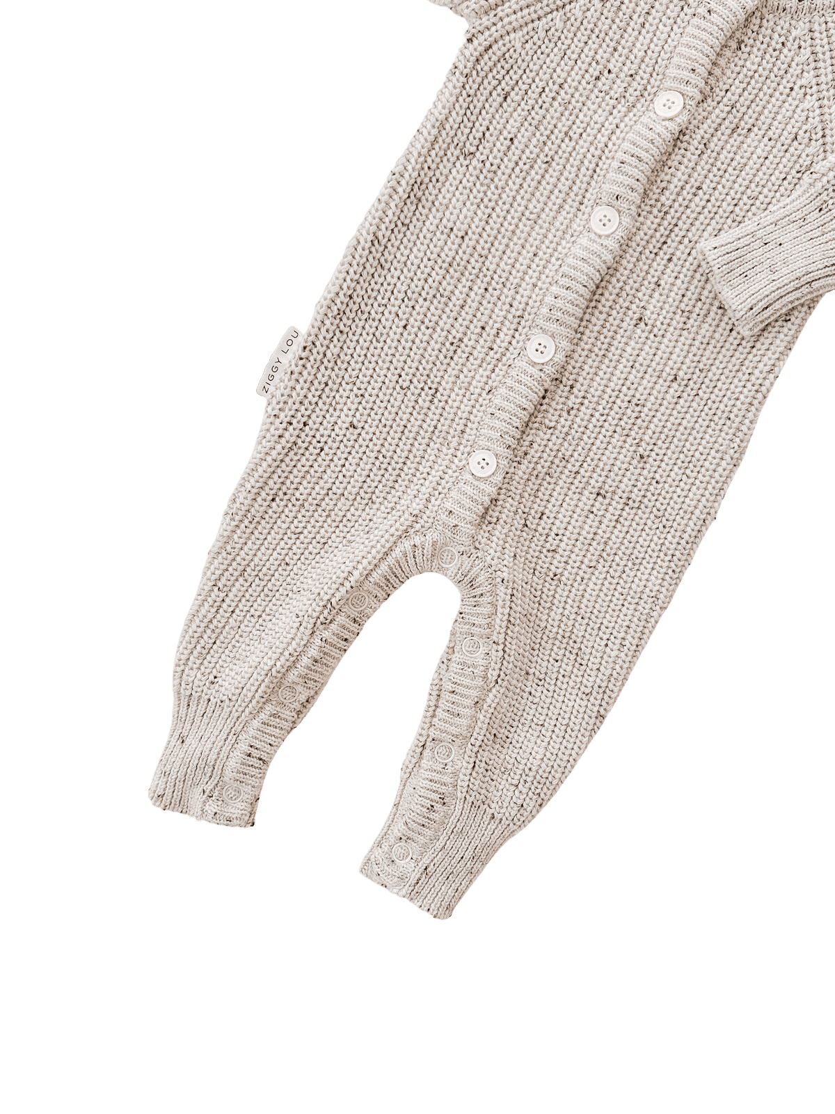 Classic Knit Romper | Cocoa Fleck