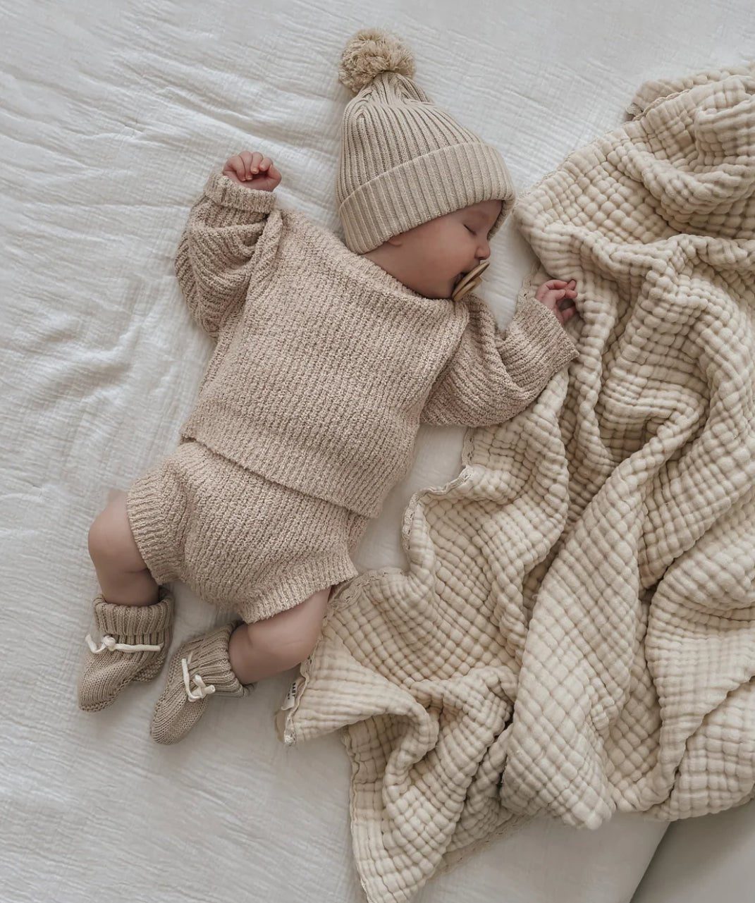 Newborn Knit Sweater | Combed Cotton Sweater | Brave Little Lamb