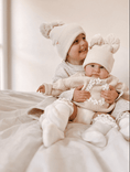Load image into Gallery viewer, Newborn Winter Beanie | Double Pom Beanie | Brave Little Lamb
