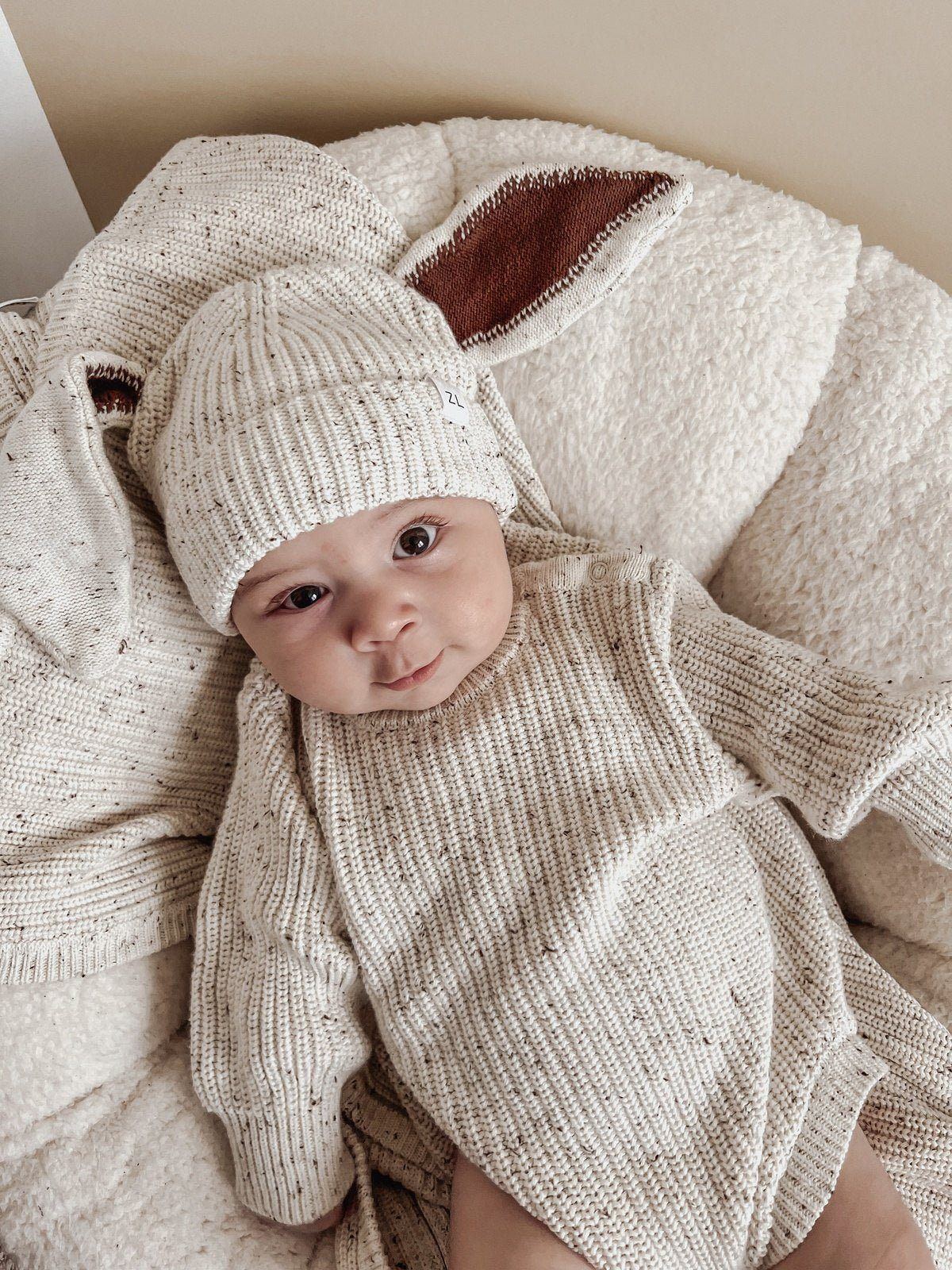 Easter Knit Beanie | Cocoa Fleck