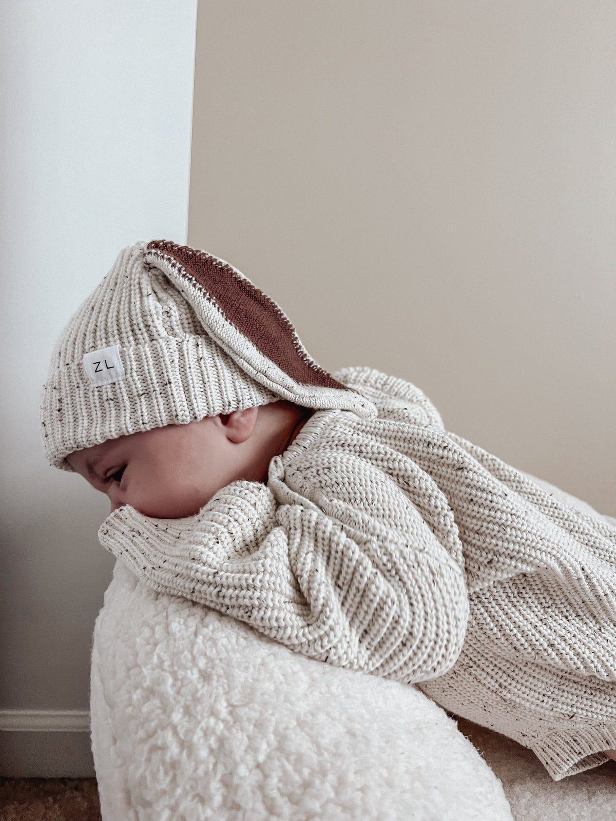 Easter Knit Beanie | Cocoa Fleck