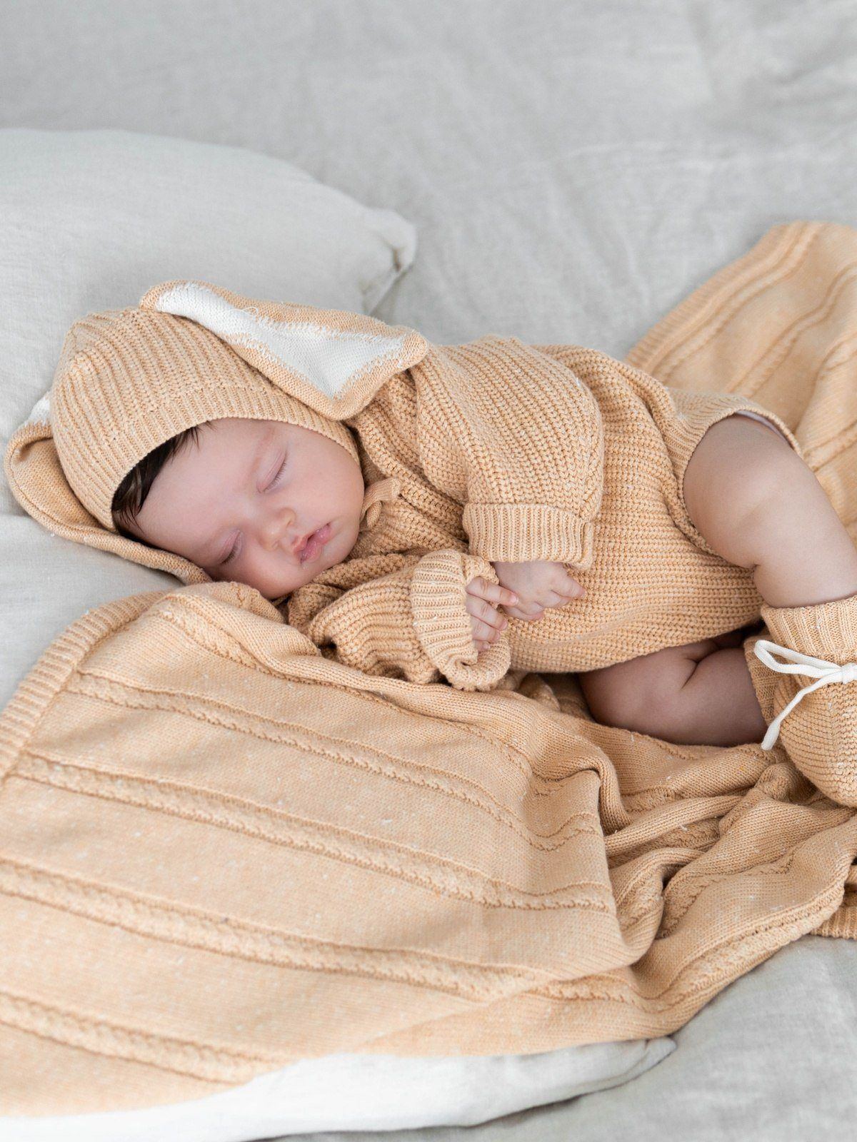 Easter Knit Bonnet | Sand Fleck