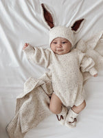 Easter Knit Bubble Romper | Cocoa Fleck