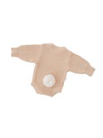 Easter Knit Bubble Romper | Sand Fleck