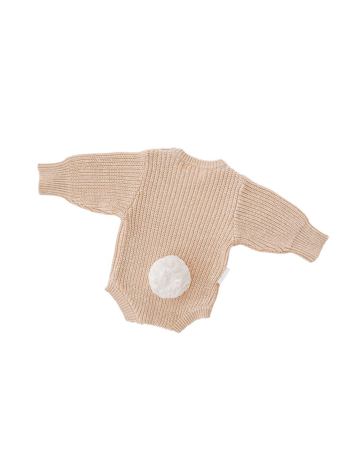 Easter Knit Bubble Romper - Sand Fleck