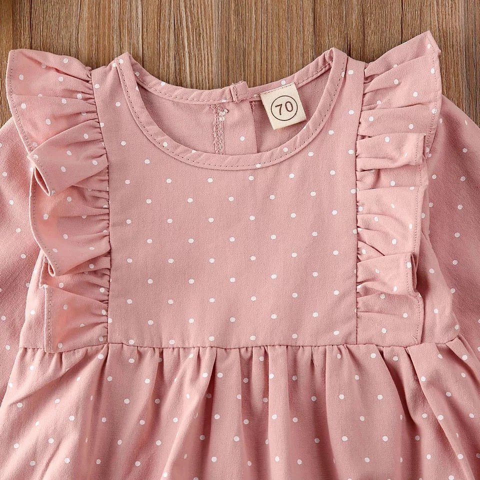 Elizabeth Polka Dot Romper | Pink