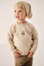 Ethan Jumper | Oatmeal Marle Leopard