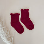 Frill Socks | Red