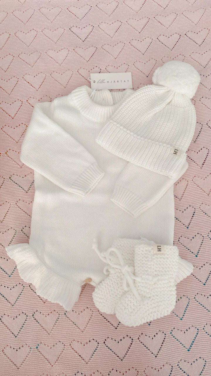 Best Baby Clothes | Frills Knit Romper | Brave Little Lamb