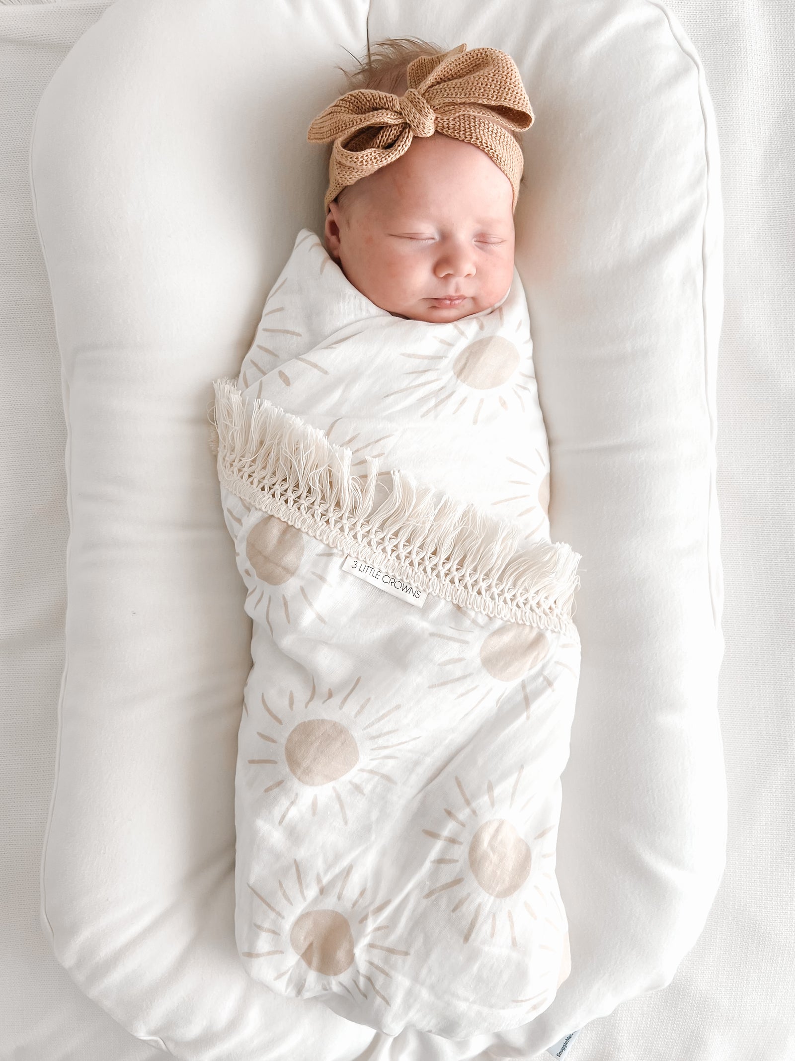 Fringe Swaddle Blanket | Suns