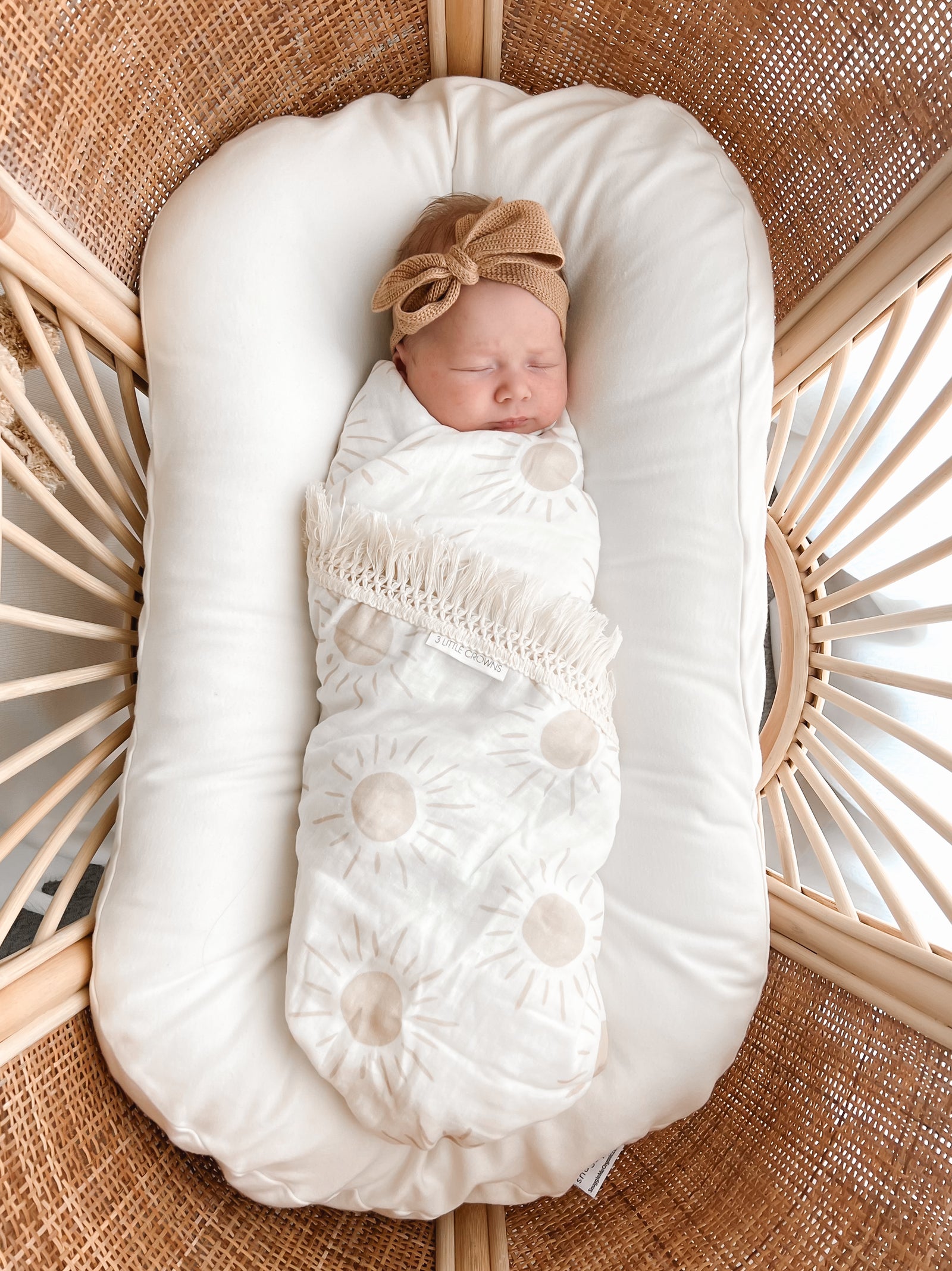 Fringe Swaddle Blanket | Suns