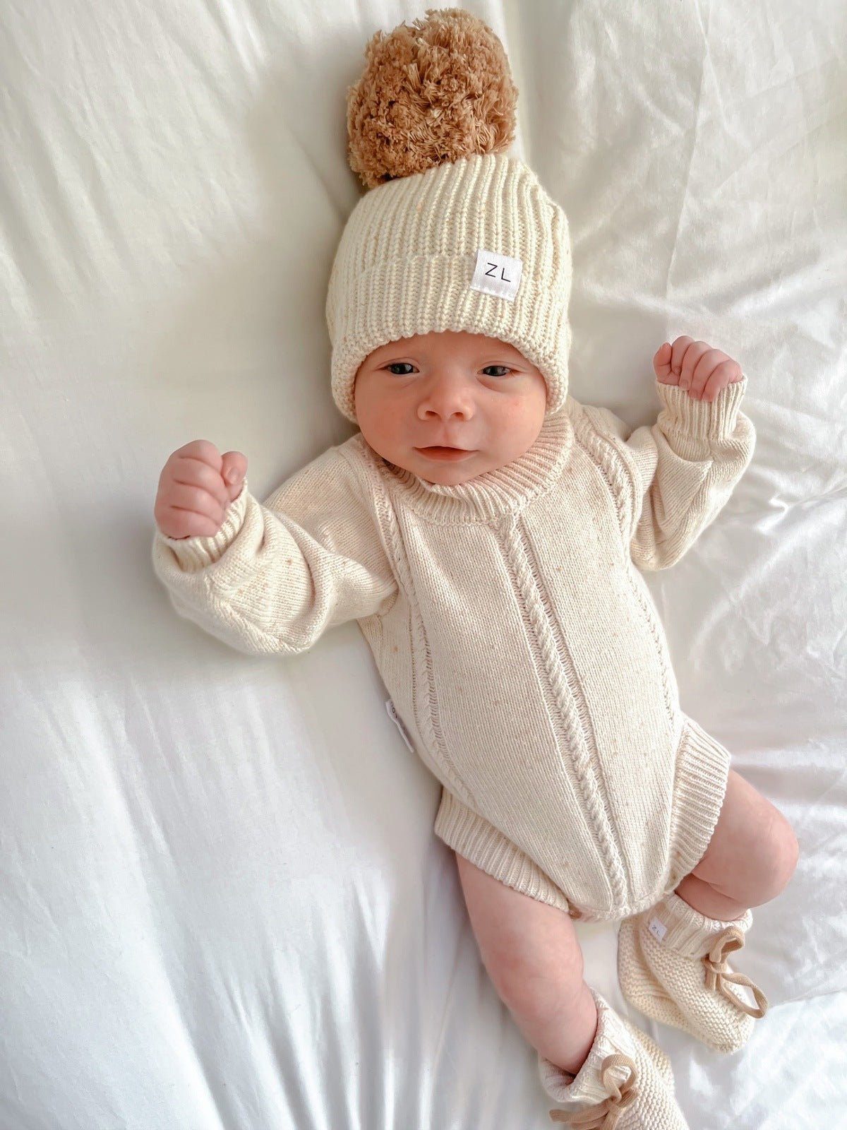 Heirloom Romper | Biscotti Fleck