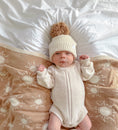 Load image into Gallery viewer, Winter Newborn Outfit | Heirloom Romper For Baby | Brave Little Lamb
