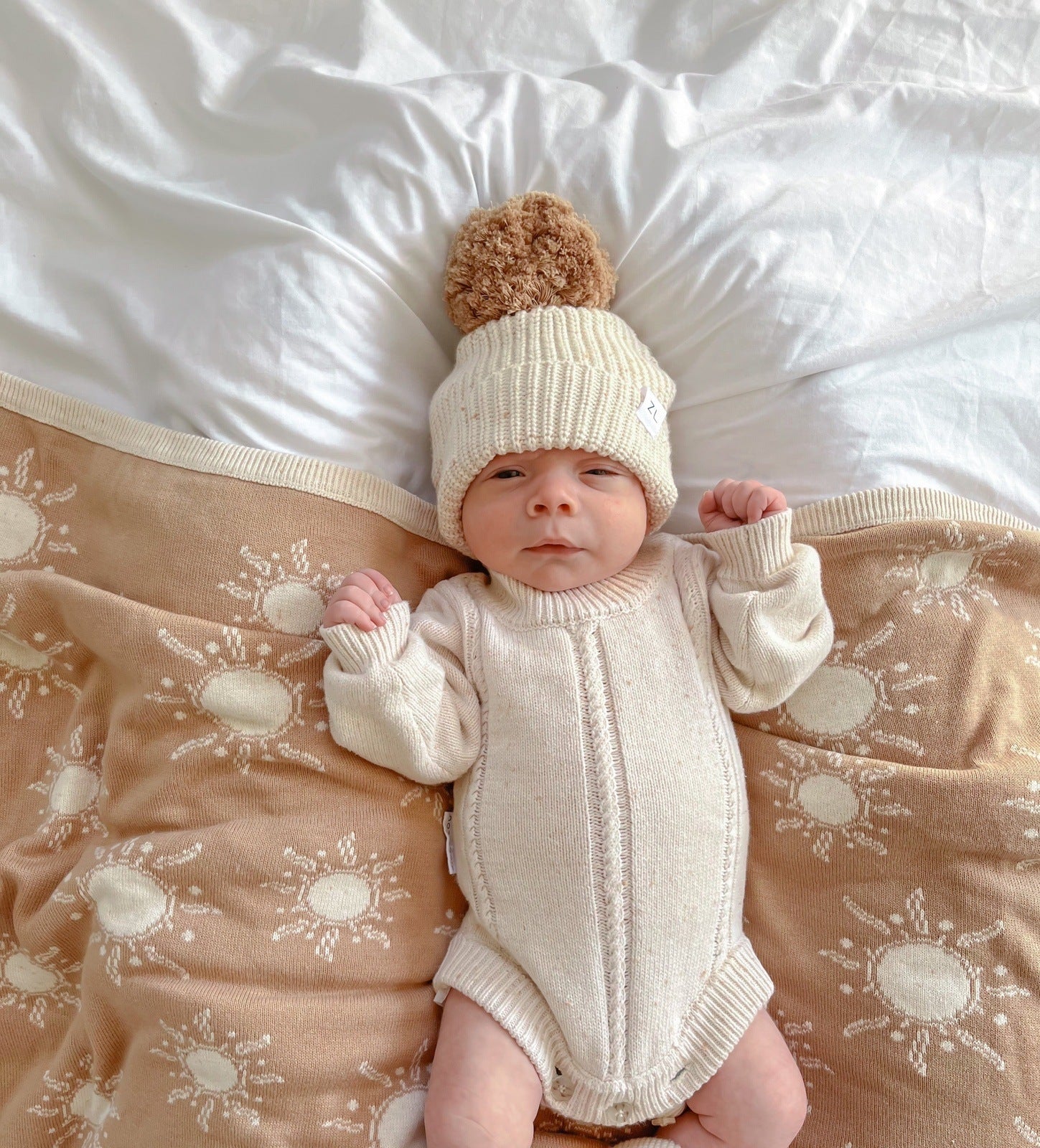 Heirloom Romper - Biscotti Fleck