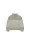 Jack Zip Jumper | Moss Marle Stripe