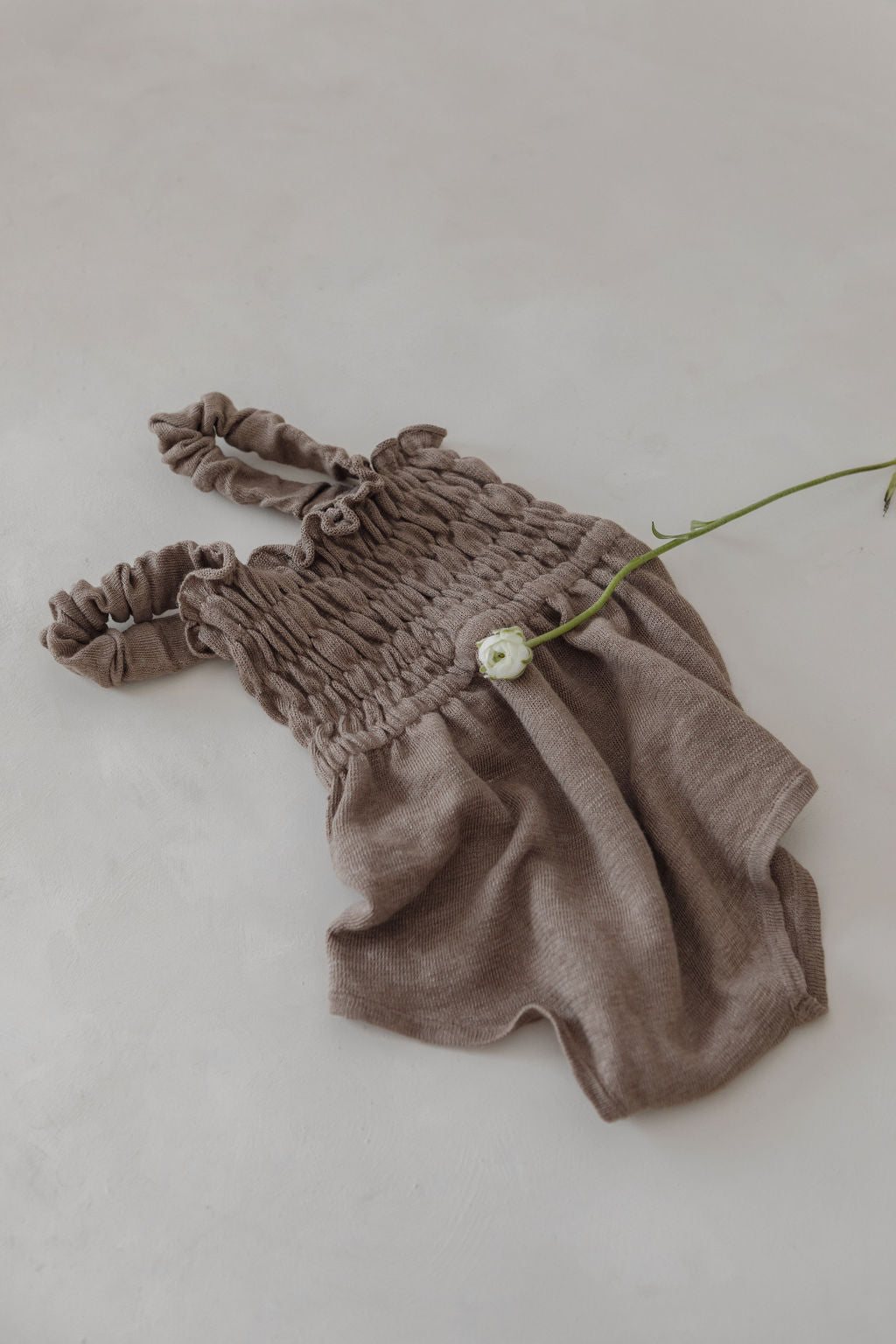 Linen Romper | Mocha