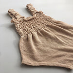 Linen Romper | Wheat