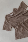 Load image into Gallery viewer, Linen Tee & Shorts Set-Mocha
