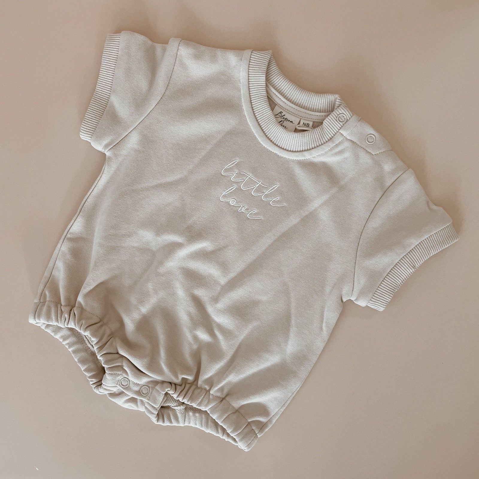 Little Love Bubble Romper Fawn Brave Little Lamb