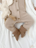 Luxe Knit Booties | Chestnut