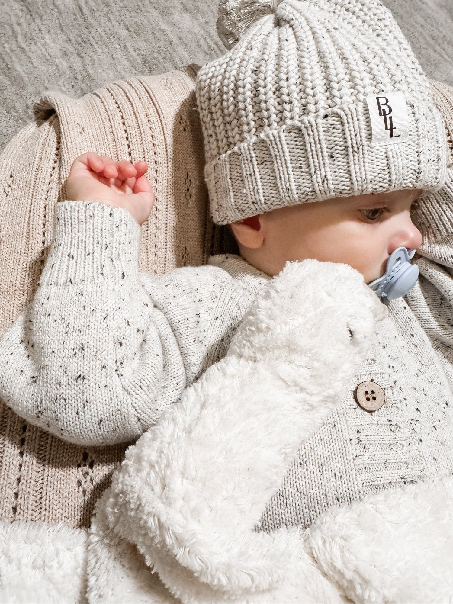 Luxe Knit Beanie - Speckled Dalmatian