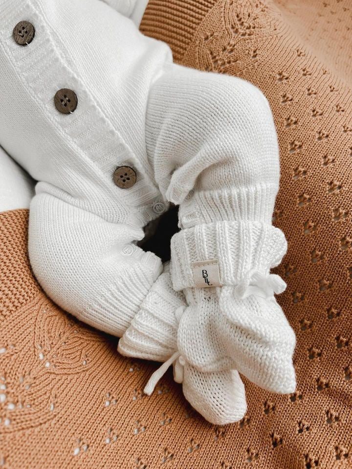 Luxe Knit Booties - Ivory